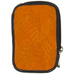 Orange Compact Camera Leather Case Front