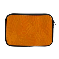 Orange Apple Macbook Pro 17  Zipper Case by nate14shop