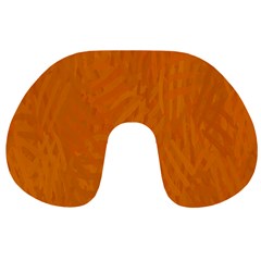 Orange Travel Neck Pillow by nate14shop