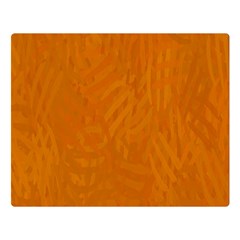 Orange Double Sided Flano Blanket (large)  by nate14shop