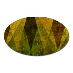 Rhomboid 001 Oval Magnet by nate14shop