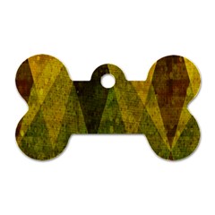 Rhomboid 001 Dog Tag Bone (two Sides) by nate14shop