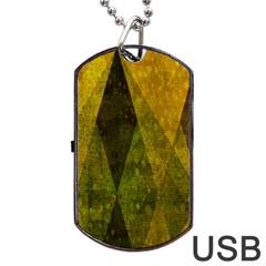 Rhomboid 001 Dog Tag Usb Flash (one Side) by nate14shop