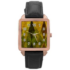 Rhomboid 001 Rose Gold Leather Watch 