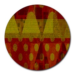 Rhomboid 003 Round Mousepads by nate14shop