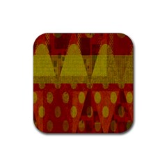 Rhomboid 003 Rubber Coaster (square) by nate14shop