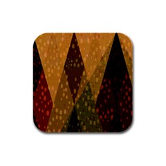 Rhomboid 004 Rubber Square Coaster (4 Pack) by nate14shop