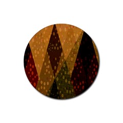 Rhomboid 004 Rubber Coaster (round) by nate14shop