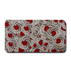 Cream With Cherries Motif Random Pattern Medium Bar Mats by dflcprintsclothing