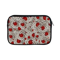 Cream With Cherries Motif Random Pattern Apple Ipad Mini Zipper Cases by dflcprintsclothing