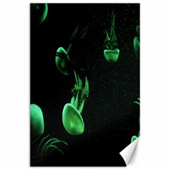 Jellyfish Canvas 24  X 36  by nate14shop