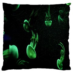 Jellyfish Large Cushion Case (one Side) by nate14shop