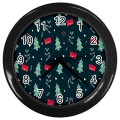 Christmas 001 Wall Clock (black) by nate14shop