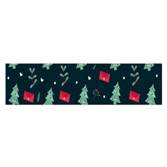 Christmas 001 Oblong Satin Scarf (16  X 60 )