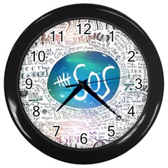 5 Seconds Of Summer Collage Quotes Wall Clock (black) by nate14shop