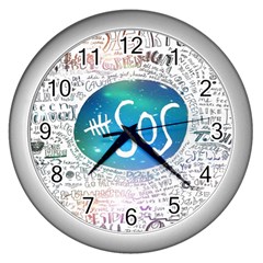 5 Seconds Of Summer Collage Quotes Wall Clock (silver) by nate14shop