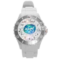 5 Seconds Of Summer Collage Quotes Round Plastic Sport Watch (l) by nate14shop