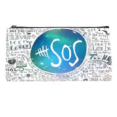 5 Seconds Of Summer Collage Quotes Pencil Case by nate14shop