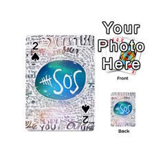 5 Seconds Of Summer Collage Quotes Playing Cards 54 Designs (mini) by nate14shop