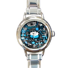 The Fault In Our Stars Collage Round Italian Charm Watch by nate14shop