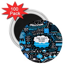 The Fault In Our Stars Collage 2 25  Magnets (100 Pack)  by nate14shop