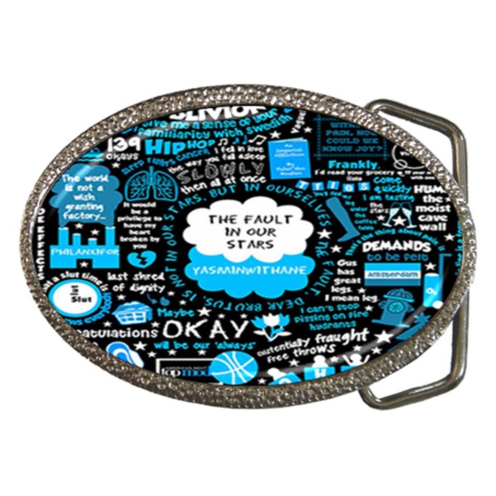 The Fault In Our Stars Collage Belt Buckles