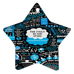 The Fault In Our Stars Collage Star Ornament (two Sides) by nate14shop