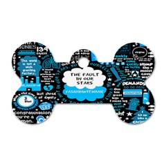 The Fault In Our Stars Collage Dog Tag Bone (two Sides)