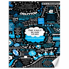 The Fault In Our Stars Collage Canvas 12  X 16  by nate14shop