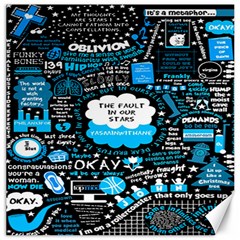 The Fault In Our Stars Collage Canvas 20  X 20  by nate14shop