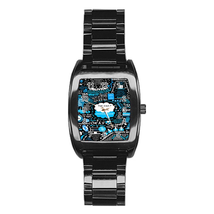 The Fault In Our Stars Collage Stainless Steel Barrel Watch