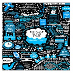 The Fault In Our Stars Collage Square Satin Scarf (36  X 36 ) by nate14shop