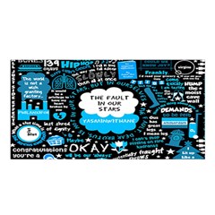 The Fault In Our Stars Collage Satin Shawl 45  X 80  by nate14shop