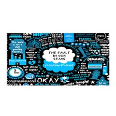 The Fault In Our Stars Collage Satin Wrap 35  X 70  by nate14shop