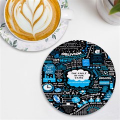 The Fault In Our Stars Collage Uv Print Round Tile Coaster