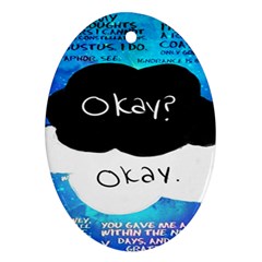 The Fault In Our Stars Ornament (oval)