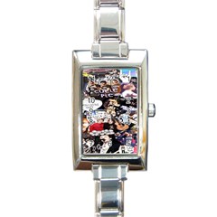 5 Second Summer Collage Rectangle Italian Charm Watch by nate14shop