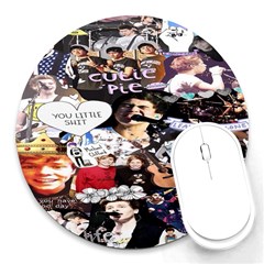 5 Second Summer Collage Round Mousepads by nate14shop