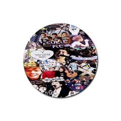 5 Second Summer Collage Rubber Round Coaster (4 Pack) by nate14shop