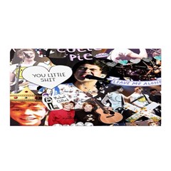 5 Second Summer Collage Satin Wrap 35  X 70  by nate14shop