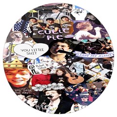 5 Second Summer Collage Round Trivet