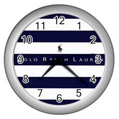 Polo Ralph Lauren Wall Clock (silver) by nate14shop