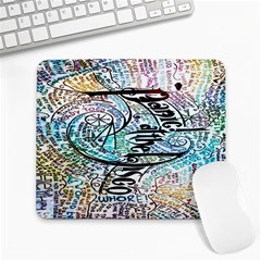 Panic At The Disco Lyric Quotes Large Mousepads by nate14shop