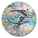 Panic At The Disco Lyric Quotes Magnet 5  (Round) Front