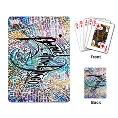 Panic At The Disco Lyric Quotes Playing Cards Single Design (rectangle) by nate14shop