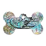 Panic At The Disco Lyric Quotes Dog Tag Bone (Two Sides) Back