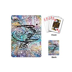 Panic At The Disco Lyric Quotes Playing Cards Single Design (mini) by nate14shop