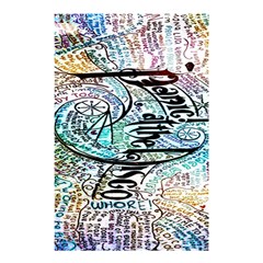 Panic At The Disco Lyric Quotes Shower Curtain 48  X 72  (small)  by nate14shop