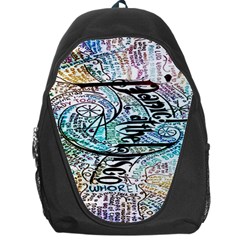 Panic At The Disco Lyric Quotes Backpack Bag by nate14shop