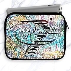 Panic At The Disco Lyric Quotes Apple Ipad 2/3/4 Zipper Cases by nate14shop